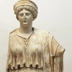 Lepcis, Theater, statue of Ceres Augusta with the features of Livia