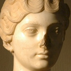 Lepcis, Theater, portrait of Faustina II
