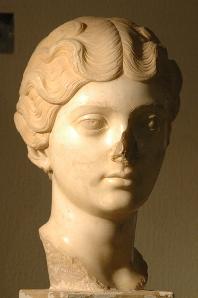 Lepcis, Theater, portrait of Faustina II