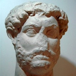 Lepcis, Theater, portrait of Hadrian