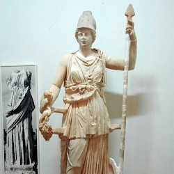 Lepcis, Theater, Statue of Minerva
