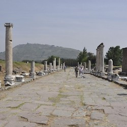 Pergamon, Asclepium, Road to the citadel