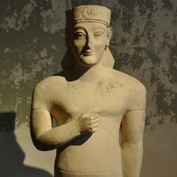 Idalion, late archaic statue of a man