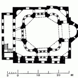 Constantinople, Church of Sergius and Bacchus, Map