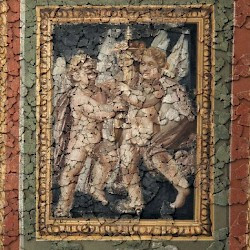 Trier, Fausta's fresco: Erotes with a cornucopia