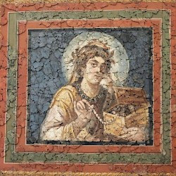 Trier, Fausta's fresco: Lady with a pyxis
