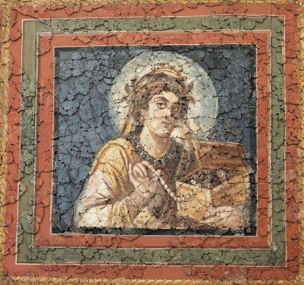 Trier, Fausta's fresco: Lady with a pyxis