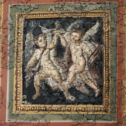 Trier, Fausta's fresco: Dancing erotes