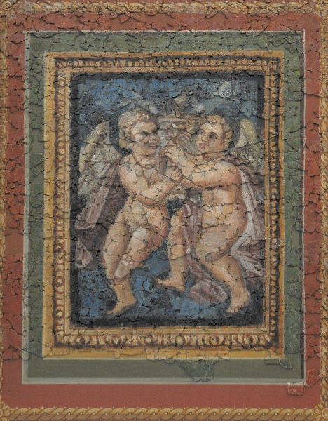 Trier, Fausta's fresco: Dancing erotes