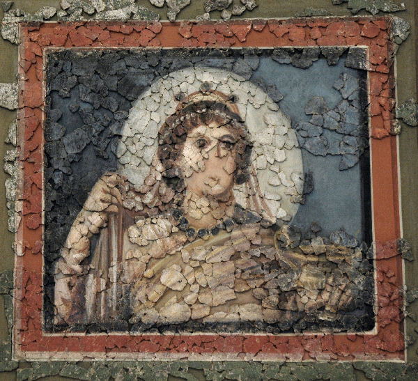 Trier, Fausta's fresco: the empress Fausta