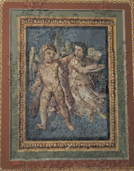 Trier, Fausta's fresco: Amor and Psyche