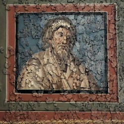 Trier, Fausta's fresco: Philosopher (Apuleius?)