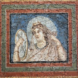 Trier, Fausta's fresco: Lady with a mirror