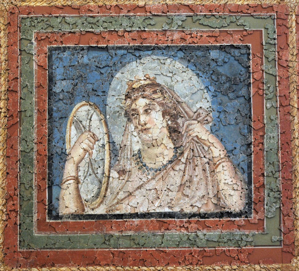 Trier, Fausta's fresco: Lady with a mirror