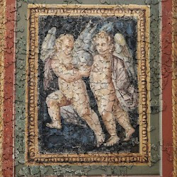 Trier, Fausta's fresco: Erotes with a glass bowl