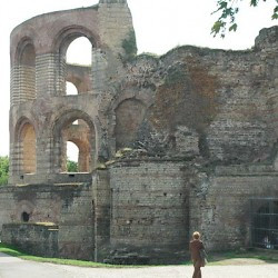 Trier, Imperial baths, from the north