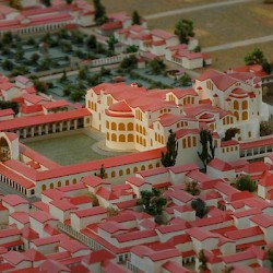 Trier, Imperial baths, model