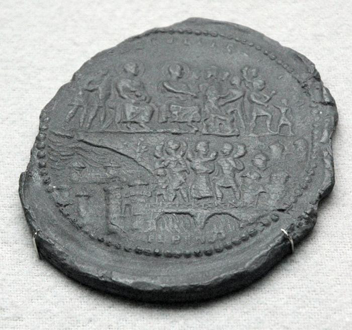 Medal of Constantius I Chlorus with the bridge at Mainz (copy)