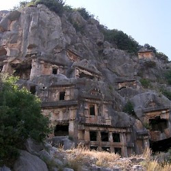 Myra, Rock tombs