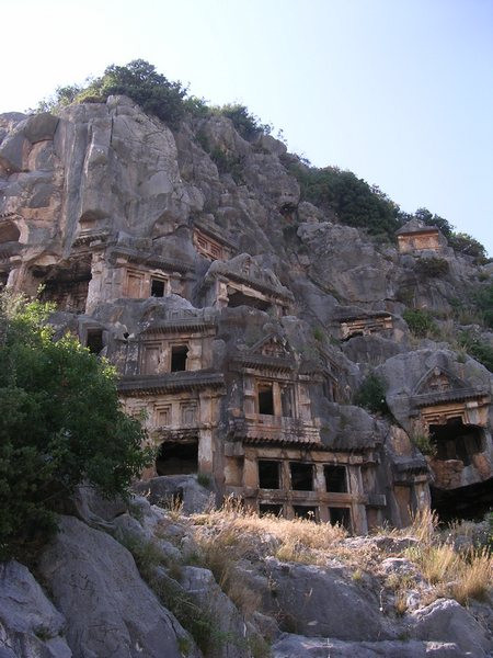 Myra, Rock tombs