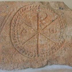 Lepcis Magna, Christian tombstone