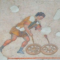 Constantinople, Imperial Palace, Mosaic of children with hoops