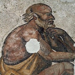 Constantinople, Imperial Palace, Mosaic of an old man