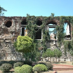 Constantinople, Sea wall, Boukoleon Palace (façade)