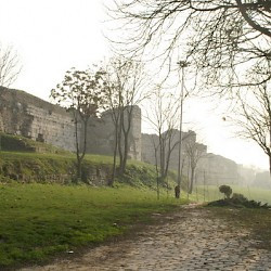 Constantinople, Theodosian Wall, south of Charisius Gate