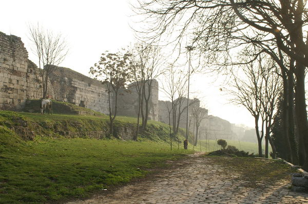 Constantinople, Theodosian Wall, south of Charisius Gate