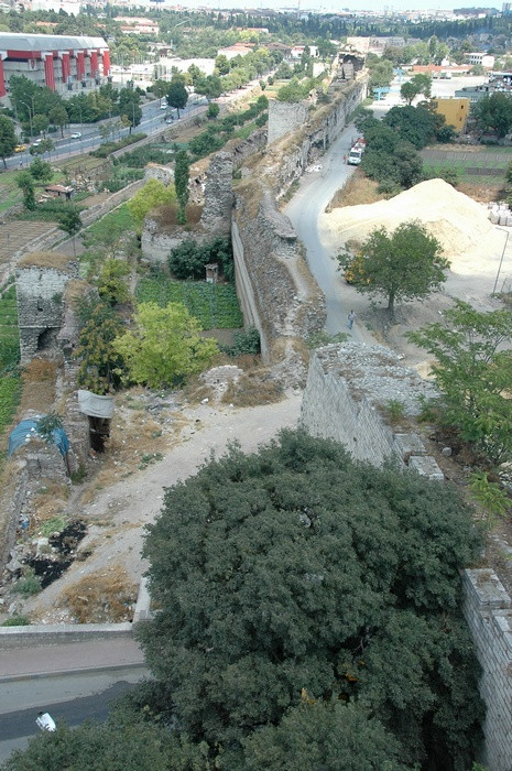 Constantinople, Theodosian Wall, north of Golden Gate