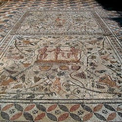 Augusta Emerita, House of the Amphitheater, Harvest mosaic