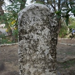 Tyre. Tombstone of Autronius Bassus of the Cohors Italica