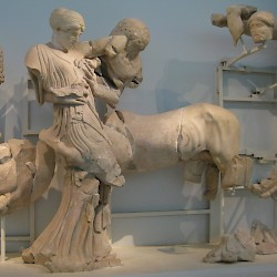 Olympia, Temple of Zeus, West Pediment, Centaurs and Lapiths
