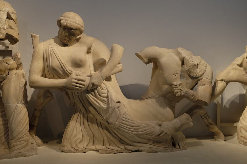Olympia, Temple of Zeus, West Pediment, Centaurs and Lapiths