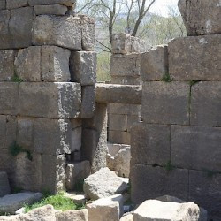 Faqra, Byzantine Church, Wall