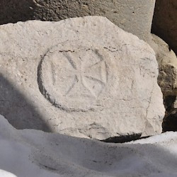 Faqra, Byzantine Church, Cross