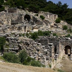 Arykanda, Necropolis, general view