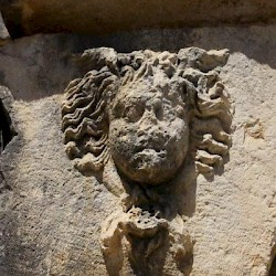 Arykanda, Necropolis, Tomb, detail: a gorgo