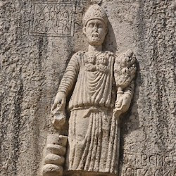 Niha, Large Temple, Relief of Narkisos