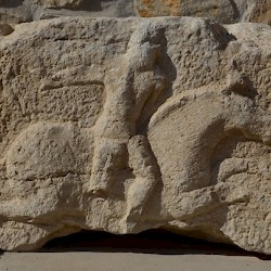 Bishapur, Small relief of a horseman