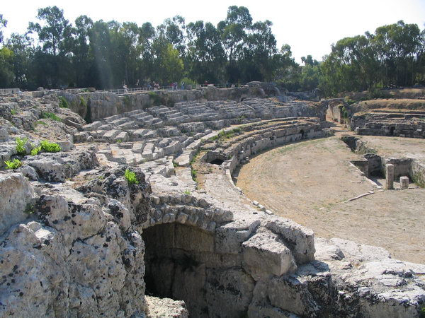 Syracuse, Amphitheater, Eastern part