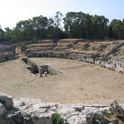 Syracuse, Amphitheater, Arena from the north