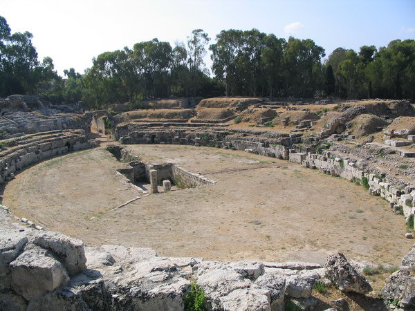 Syracuse, Amphitheater, Arena from the north