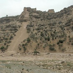Firuzabad, Qalah-e Dokhtar from the valley
