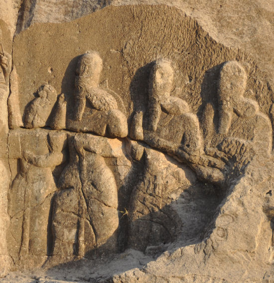 Firuzabad, Relief 2, Courtiers