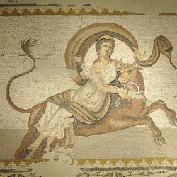 Byblos, mosaic with the abduction of Europa