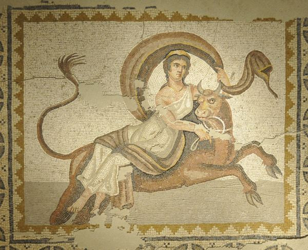 Byblos, mosaic with the abduction of Europa