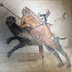 Byblos, mosaic with Silenus