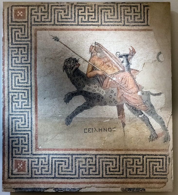 Byblos, mosaic with Silenus